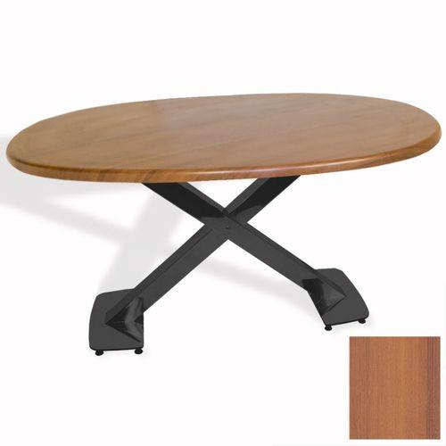 Dockers İks Masa ESB Oval (94x146 - Werzalit, Allzalit yada Wermodin Tabla) - Koyu Ahşap