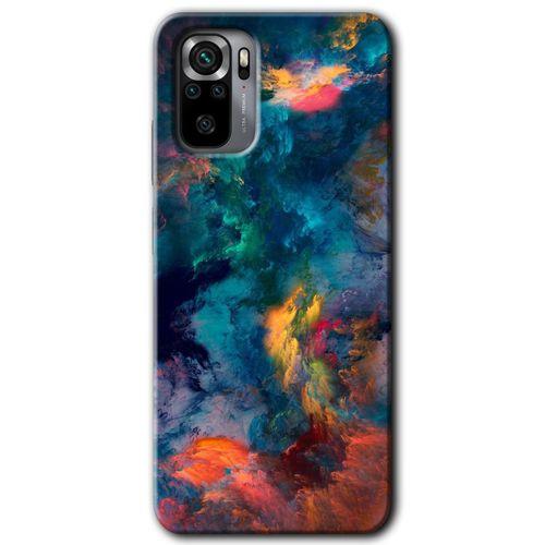 Xiaomi Redmi Note 10s Kılıf Kapak - Color Storm +Hayalet Ekran Yandan Gözükmez
