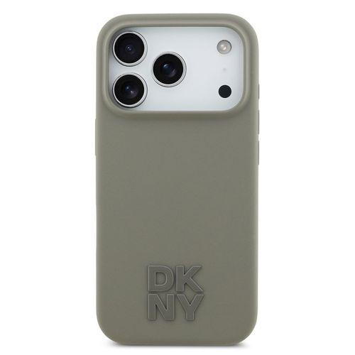 Apple iPhone 17 Pro Kılıf DKNY Orjinal Lisanslı M-safe Şarj Özellikli Metal Logolu Silikon Kapak