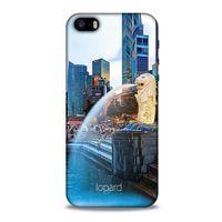 Apple Iphone 5S Kılıf Dünya Mimarisi (47) Crystal Flex Kılıf Merlion Singapur