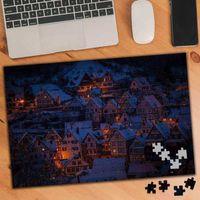 Kar Kaplı Kasaba 240 Parça Puzzle Yapboz-3076685