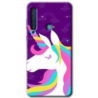 Potkal Hediye Fabrikası Samsung Galaxy A9 2018 Kılıf HD Desen Baskılı Arka Kapak - Unicorn Sleep