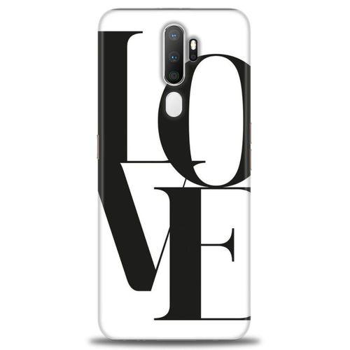 Oppo A5 2020 Kılıf HD Baskılı Kılıf - Love + Tam Ekran Koruyucu