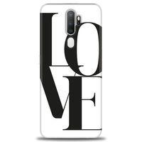 Oppo A5 2020 Kılıf HD Baskılı Kılıf - Love + Tam Ekran Koruyucu