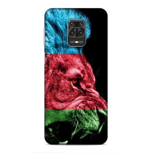 Xiaomi Redmi Note 9 Pro Uyumlu Kılıf Azarbaijan (24) Darbe Emici Kılıf Bayrak Aslan