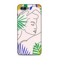 Oppo Rx17 Neo Uyumlu Kılıf Face'X 8 Baskılı Kılıf Çizim Kadın