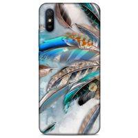 Xiaomi Redmi 9A Kılıf Desenli Özel Seri Tüyler (30) Silicone Case