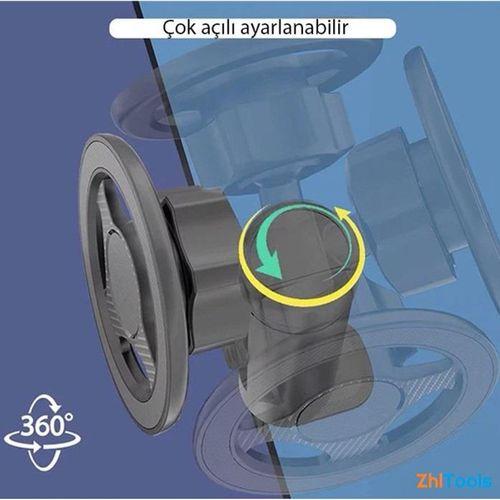 Zhltools Magsafe Uyumlu Masa Koltuk Klipsli Manyetik Telefon Tutucu