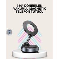 Güçlü Mıknatıslı Vakumlu Araç Telefon Tutucu Alüminyum Gövde