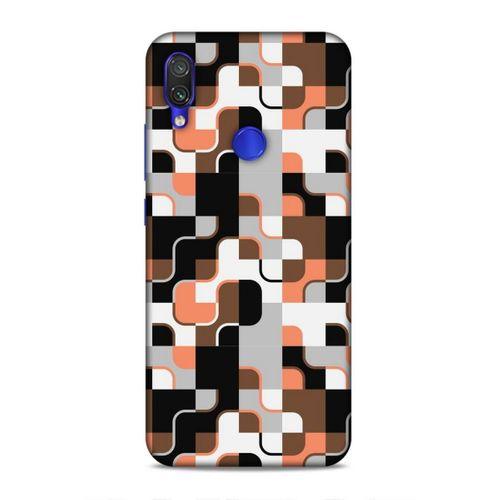 Xiaomi Redmi Note 7 Pro Uyumlu Kılıf Insomnia (47) Crystal Flex Kılıf Siyah Portakal