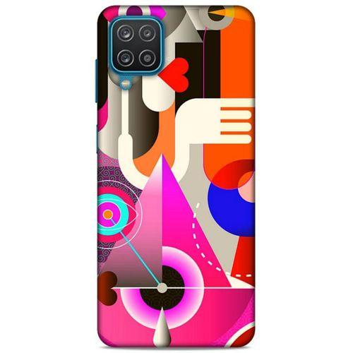 Lopard Samsung Galaxy A12 Uyumlu Kılıf Soyut Sanat (17) Baskılı Tasarım Kılıf