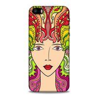Lopard Apple Iphone 5 Uyumlu Kılıf Sürreal Yüzler ♀ (42) Rugged Armor Kılıf Desenli