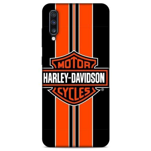 Samsung Galaxy A70s Uyumlu Kılıf Motorsiklet (36) Glitter Kılıf Harley Davidson