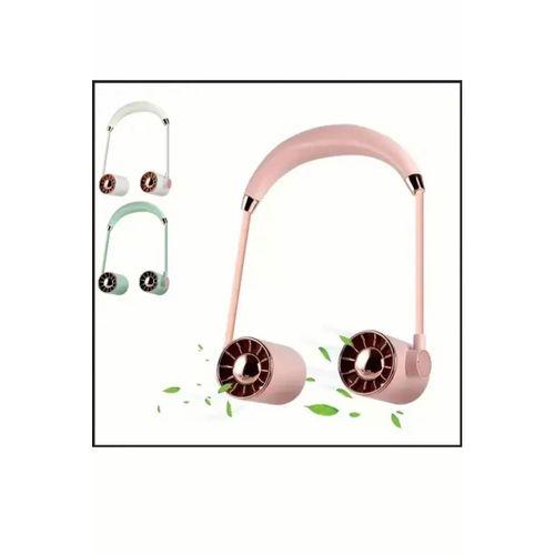 Boyunluk Fan Hava Soğutucu Vantilatör Boyuna Asmalı Şarjlı 3 Kademeli Mini Klima Siyah