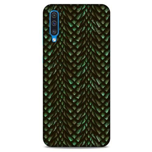 Samsung Galaxy A30s Kılıf Dragons (3) Kapak Ejderha Cilt Yeşil