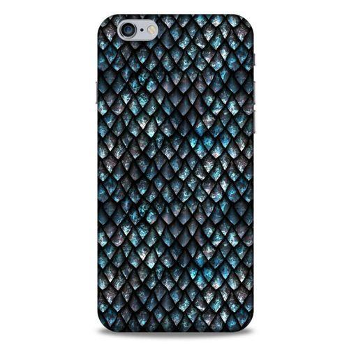 Apple Iphone 6S Plus Kılıf Dragons (10) Full Koruma Kılıfı Ejderha Skin Mavi Beyaz