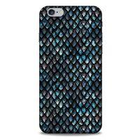 Apple Iphone 6S Plus Kılıf Dragons (10) Full Koruma Kılıfı Ejderha Skin Mavi Beyaz