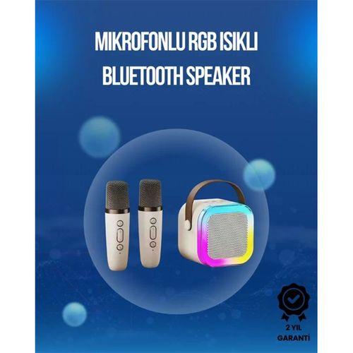 Bluetooth, Usb Ve Aux Girişli Çok Fonksiyonlu Karaoke Hoparlör