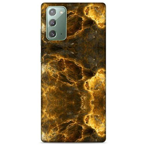 Mermer Desenli (9) Tema Kılıf Koyu Kahverengi Samsung Galaxy Note 20 Kılıf
