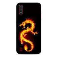 Samsung Galaxy A01 Kılıf Dragons (26) Tpu Silikon Kılıf Tatoo Ateş Ejderhası