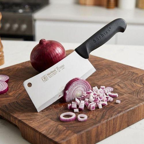 Sürmene Et Tavuk Kemik Soğan Doğrama Satırı 34 cm Çelik Mutfak Keskin Satır Sürbisa 61701