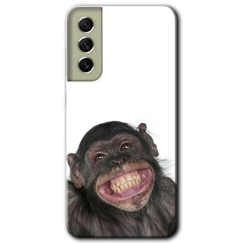 MRCİLETİSİM Samsung Galaxy S21 FE Kılıf Baskılı Kapak - Şıpsevdi Aşk +Tam Kaplayan Mat Seramik