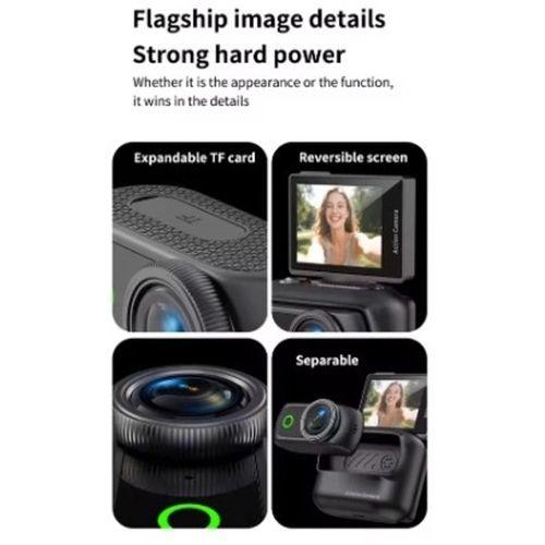 1080p Dijital Video Kamera (32gb) Kart Dijital Vlog Fotoğraf Makinesi  Türkçe  Siyah