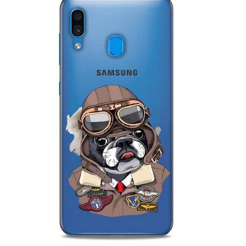 Zoologix (30) Samsung Galaxy A20s Şeffaf Kılıf Silikon Desenli