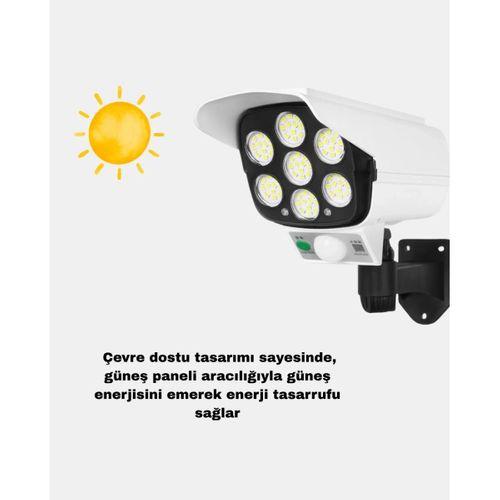 Solar Bahçe Aydınlatması Su Geçirmez Ip66 Pır Sensörlü Uzun Çalışma Süreli