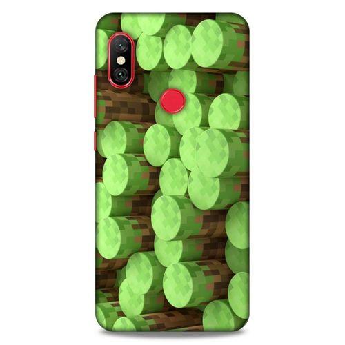 Lopard Xiaomi Mi A2 Lite Uyumlu Kılıf PiXel (8) Baskılı Kılıf Yeşiller
