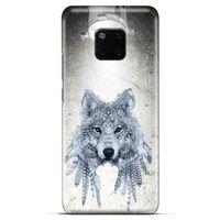 Lopard General Mobile GM 20 Uyumlu Kılıf Tattoo's (48) Bumper Kılıf Kızılderili Kurt