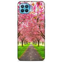 Lopard Oppo Reno 4 Lite Uyumlu Kılıf Bahar (42) Rugged Armor Kılıf Pembe Ağaç