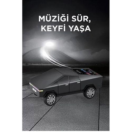 D68 Cyber Model Araba Tasarımlı Bluetooth Hoparlör 15w Güçlü Ses Rgb Led /tws/usb Siyah