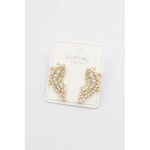 Taşlı Küpe - Altın