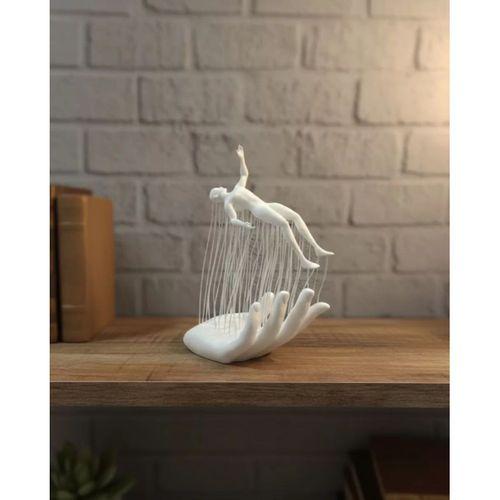 3d El Formlu İnsan Figürü Beyaz Modern Ev Ve Ofis Dekoru