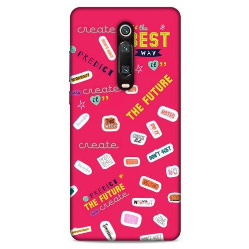 Xiaomi Redmi K20 Pro Uyumlu Kılıf Pembe Delisi (44) Tough Armor Kılıf Writing