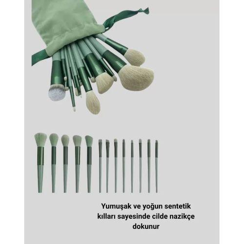 13 Parça Makyaj Fırça Seti – Ergonomik, Dökülme Yapmayan, Taşınabilir