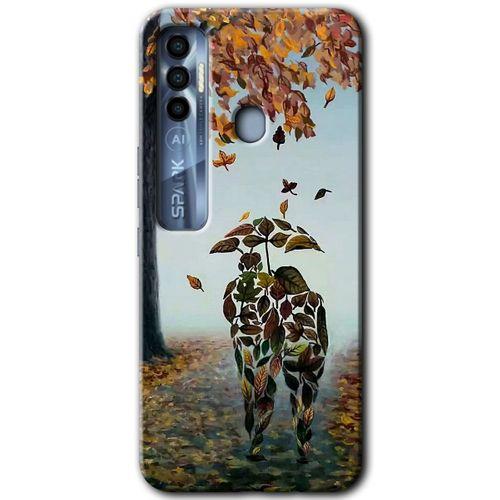Potkal Hediye Fabrikası Tecno Spark 7 Pro Kılıf HD Desen Baskılı Arka Kapak - Doğadan Aşk
