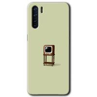 OPPO Oppo A91 Kılıf HD Desen Baskılı Arka Kapak - Retro-TV