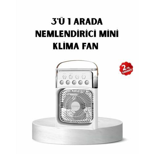Usb Bağlantılı Taşınabilir Mini Klima Fan 500ml Su Hazneli Ve Sessiz Çalışma