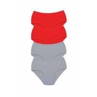 4 Adet Tutku Kadın Yüksek Bel Bato Kalın Lastik Külot S6