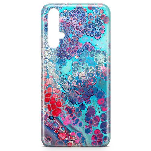 Honor View 20 Kılıf Mermer Bubbles Arka Kapak Koruma Desenli Full Koruyucu