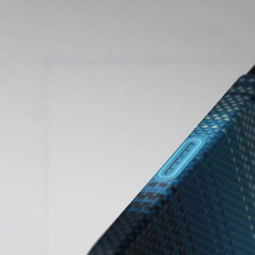 Apple iPhone 17 Kılıf M-safe Şarj Özellikli Aramid Fiber Pitaka Tactile Woven Sunset-Moonrise Serisi Kapak