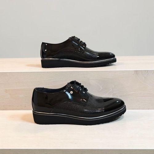 Tamboğa 672 Siyah Rugan Oxford Erkek Klasik Kundura Ayakkabı