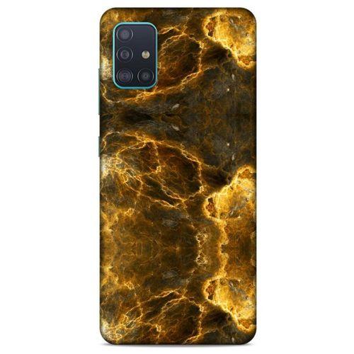 Mermer Desenli (9) Tema Kılıf Koyu Kahverengi Samsung Galaxy A51 Kılıf