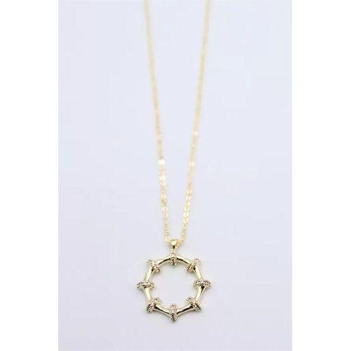 Taşlı Kolye - Altın