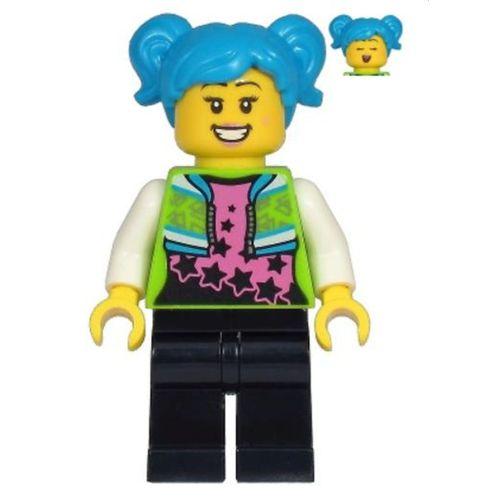 Lego Minifigür - Poppy Starr - Lime Jacket, Black Legs cty1219