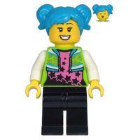 Lego Minifigür - Poppy Starr - Lime Jacket, Black Legs cty1219