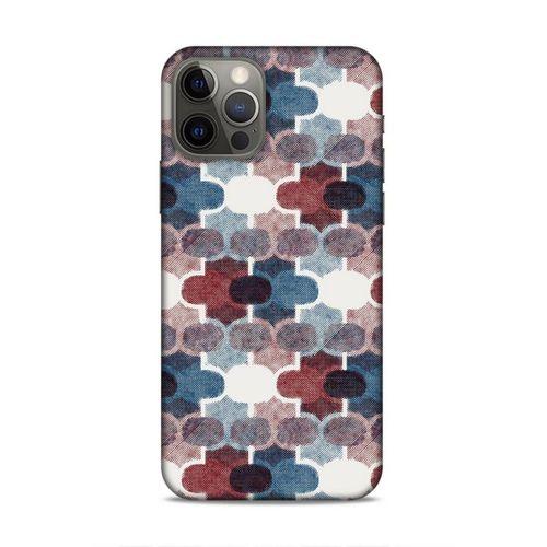 Apple iPhone 12 Pro Uyumlu Kılıf Romans (7) Telefon Kılıfı Bordo Mavi