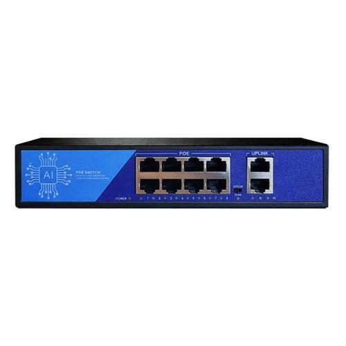 EZCOOL EZ-08PSF-FG 8PORT 8GE+2GE 120W F.GİGABİT POE SWİTCH
